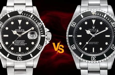 Rolex submariner date vs no date